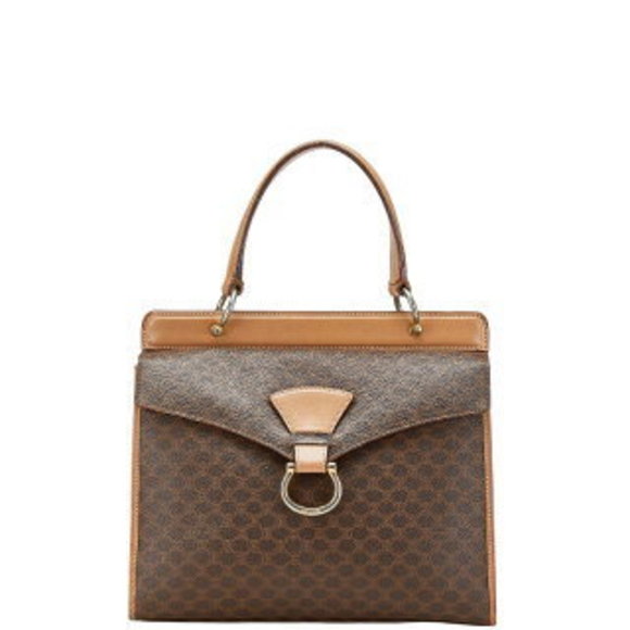 Celine Macadam handbag brown leather - Picture 1 of 8